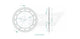 Couronne Acier 43 Dents - Pas 525 - Similaire JTR1346