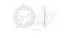 Couronne Acier 44 Dents - Pas 525 - Similaire JTR1346