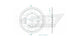 Couronne Acier 46 Dents - Pas 525 - Similaire JTR10
