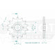 Pignon 14 Dents - Pas 520 - Similaire JTF281
