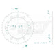 Couronne Acier 39 Dents - Pas 520 - Similaire JTR245/2