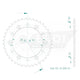 Couronne Acier 40 Dents - Pas 520 - Similaire JTR245/2