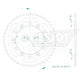 Couronne Acier 47 Dents - Pas 520 - Similaire JTR245/2