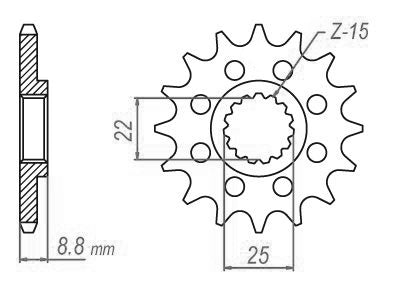 Pignon Ultralight 13 Dents - Pas 520 - Similaire JTF1901