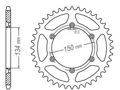 Couronne Acier Ultralight 51 Dents - Pas 520 - Similaire JTR460