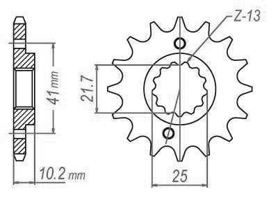 Pignon 15 Dents - Pas 520 - Similaire JTF308