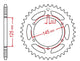 Couronne Acier 48 Dents - Pas 520 - Similaire JTR855
