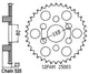 Couronne Acier 37 Dents - Pas 520 - Similaire JTR19