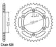 Couronne Acier 50 Dents - Pas 520 - Similaire JTR897