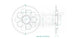 Couronne Acier 41 Dents - Pas 520 - Similaire JTR751