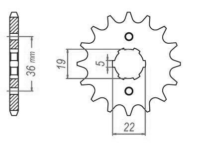 Pignon 13 Dents - Pas 520 - Similaire JTF1352