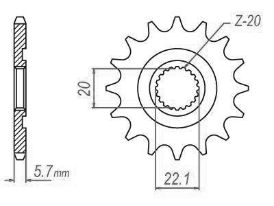 Pignon Ultralight 12 Dents - Pas 520 - Similaire JTF1590