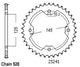 Couronne Acier 38 Dents - Pas 520 - Similaire JTR1857