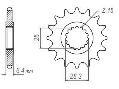 Pignon 14 Dents - Pas 520 - Similaire JTF1592