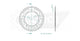 Couronne Acier 38 Dents - Pas 520 - Similaire JTR1303