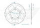 Couronne Acier 46 Dents - Pas 520 - Similaire JTR746
