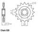 Pignon 15 Dents - Pas 520 - Similaire JTF1381