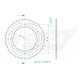 Couronne Acier 40 Dents - Pas 520