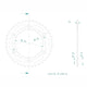 Couronne Acier 40 Dents - Pas 520 - Similaire JTR1301