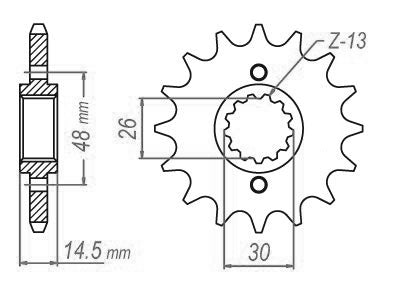 Pignon 18 Dents - Pas 530 - Similaire JTF339
