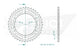 Couronne Acier 40 Dents - Pas 530 - Similaire JTR859