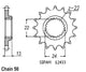 Pignon 16 Dents - Pas 530 - Similaire JTF3411