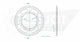 Couronne Acier 44 Dents - Pas 530 - Similaire JTR499