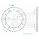 Couronne Acier 44 Dents - Pas 530 - Similaire JTR343