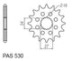 Pignon 17 Dents - Pas 530 - Similaire JTF423