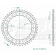 Couronne Acier 44 Dents - Pas 530 - Similaire JTR1340