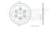 Couronne Acier 43 Dents - Pas 530 - Similaire JTR766