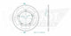 Couronne Alu. Orange 48 Dents - Pas 420 - Similaire JTR894