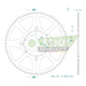 Couronne Alu. 62 Dents - Pas 420 - Similaire JTR1141