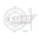 Couronne Alu. Noir 58 Dents - Pas 420