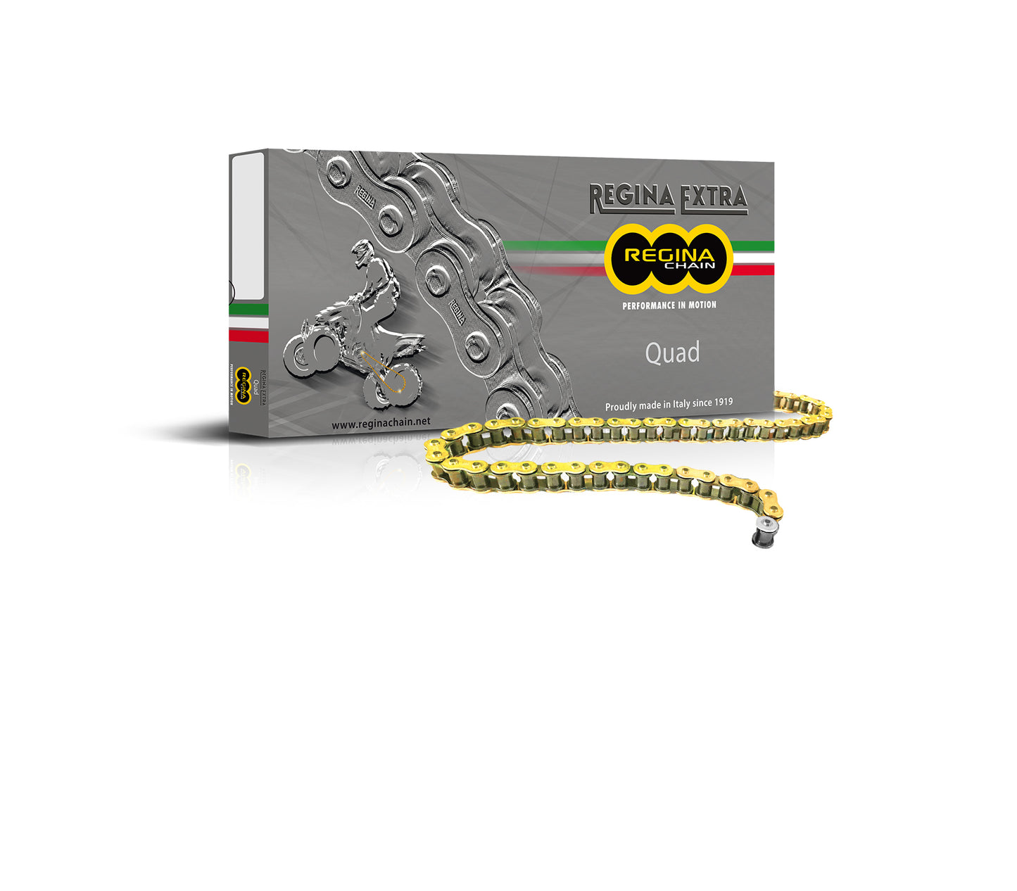 Chaine 520-QUAD - 100 Maillons - Avec Joints Toriques - QUAD