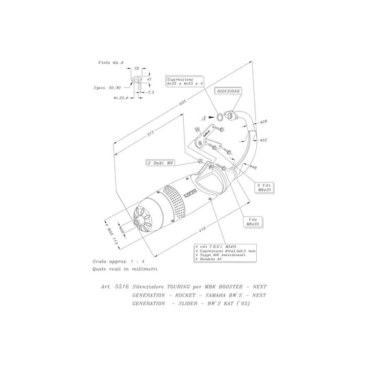 Ligne Complète  TOURING BOOSTER KAT/NEXT GENERATION KAT air cooled - Homologué