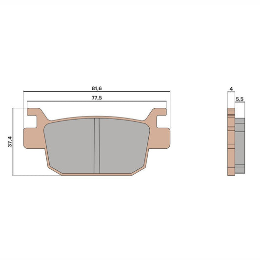 BRAKE PADS MHR SYNT HOMOLOGUÉES