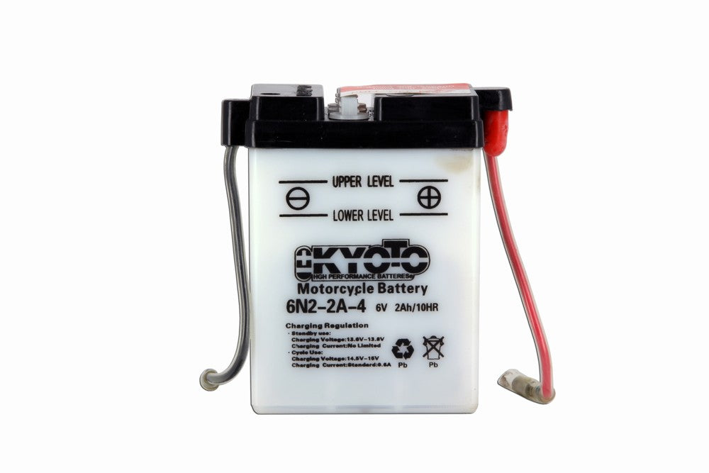 Batterie 6N2-2A-4 Conventionnelle Avec Entretien - Livrée Avec Pack Acide