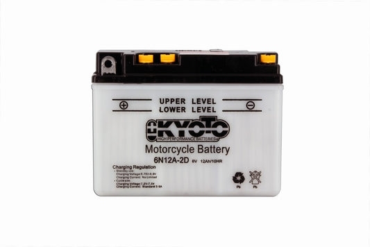 Batterie 6N12A-2D Conventionnelle Avec Entretien - Livrée Avec Pack Acide