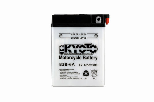 Batterie B38-6A Conventionnelle Avec Entretien - Livrée Avec Pack Acide