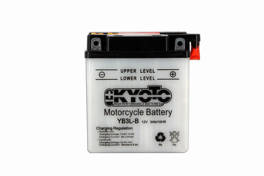 Batterie YB3L-B Conventionnelle Avec Entretien - Livrée Avec Pack Acide