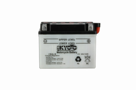 Batterie YB4L-B Conventionnelle Avec Entretien - Livrée Avec Pack Acide