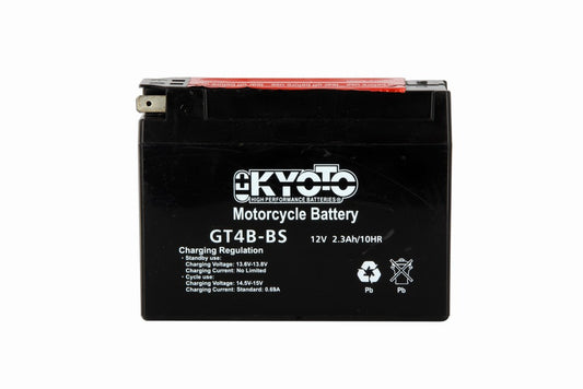 Batterie GT4B-BS AGM - Sans Entretien - Livrée Avec Pack Acide
