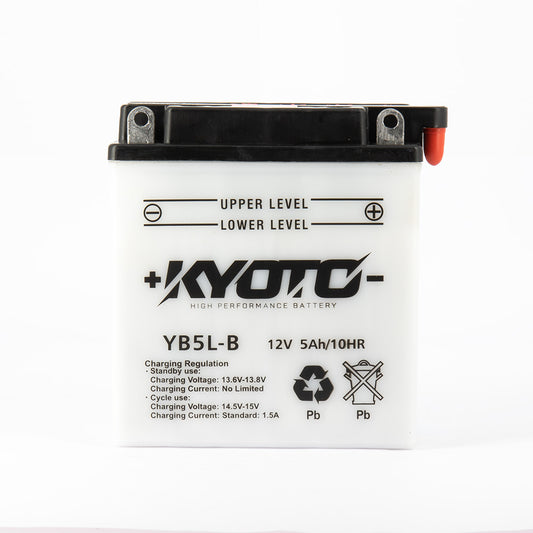 Batterie YB5L-B Conventionnelle Avec Entretien - Livrée Avec Pack Acide