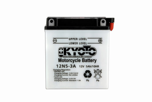 Batterie 12N5-3A Conventionnelle Avec Entretien - Livrée Avec Pack Acide