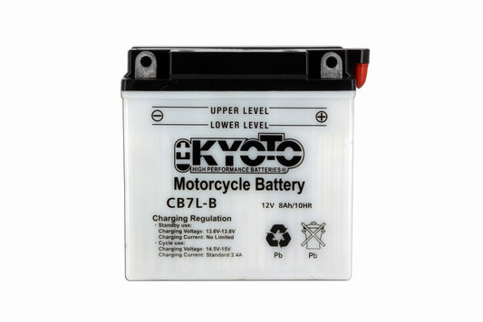 Batterie YB7L-B Conventionnelle Avec Entretien - Livrée Avec Pack Acide
