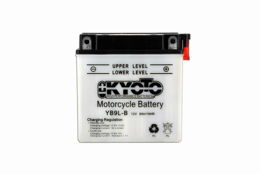 Batterie YB9L-B = 12N9-3B Conventionnelle Avec Entretien - Livrée Avec Pack Acide