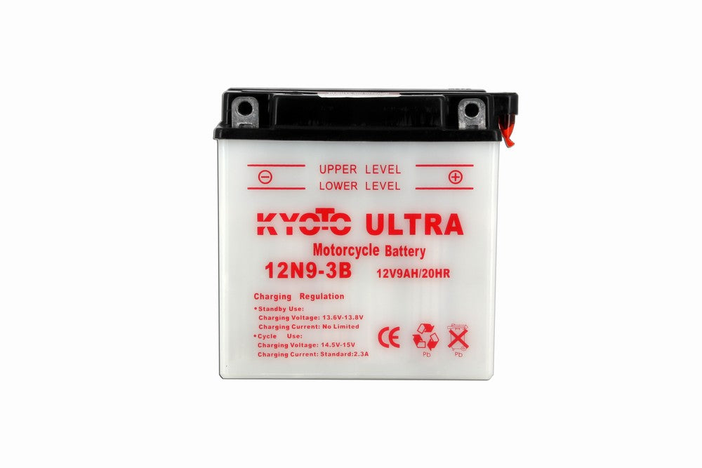 Batterie 12N9-3B Conventionnelle Avec Entretien - Livrée Avec Pack Acide