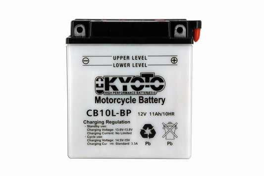 Batterie YB10L-BP Conventionnelle Avec Entretien - Livrée Avec Pack Acide