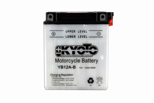 Batterie YB12A-B Conventionnelle Avec Entretien - Livrée Avec Pack Acide